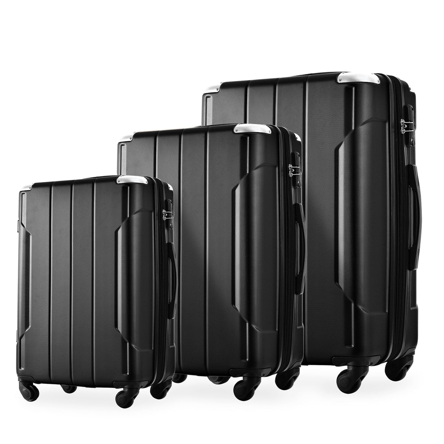 Hardshell Luggage Sets 3 Pcs Spinner Suitcase with TSA Lock Lightweight 20&
