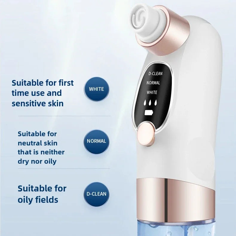 Blackhead Remover Pore Vacuum Face Cleaner Electric Pimple Acne Black Head Removal USB Rechargeable Water Cycle Black Dot Remove