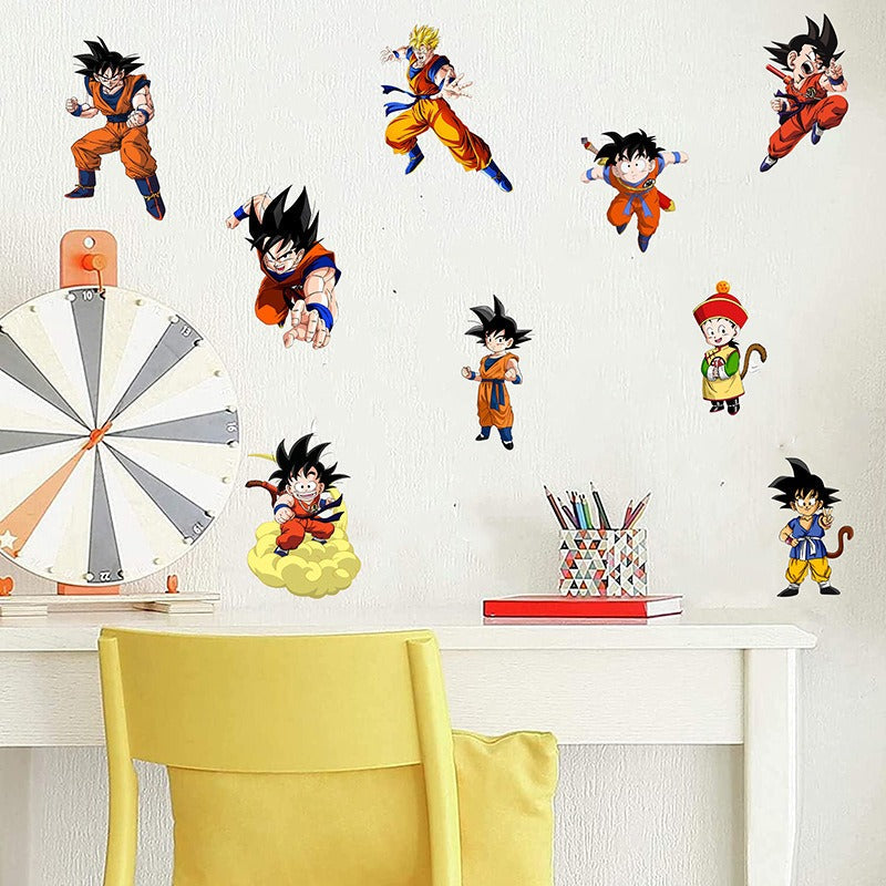 Dragon Ball Wall Sticker Wukong Saiya Decorative Painting Children&