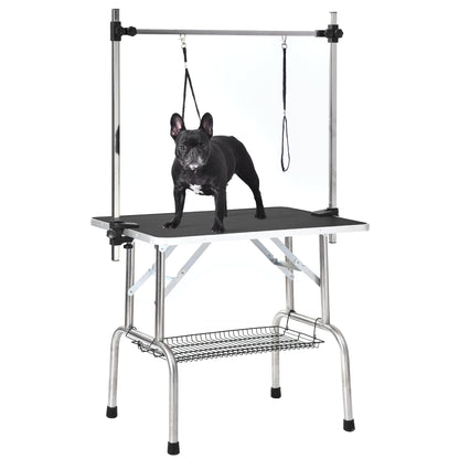 36" Professional Dog Pet Grooming Table Adjustable Heavy Duty Portable w/Arm &amp; Noose &amp; Mesh Tray
