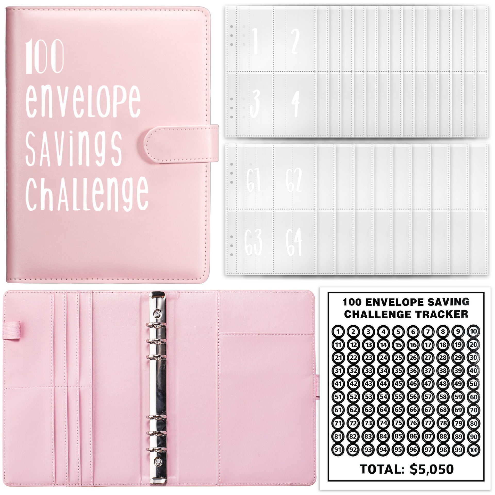 100 Day Challenge Loose leaf Notebook Couple&
