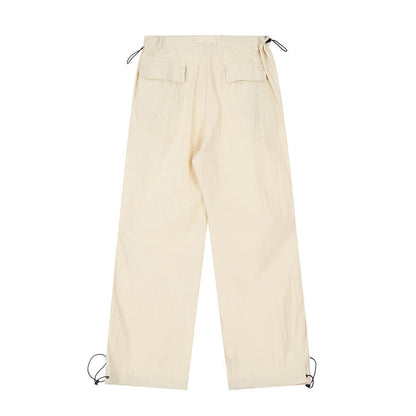 Wrinkled Casual Straight Cargo Pants Men&