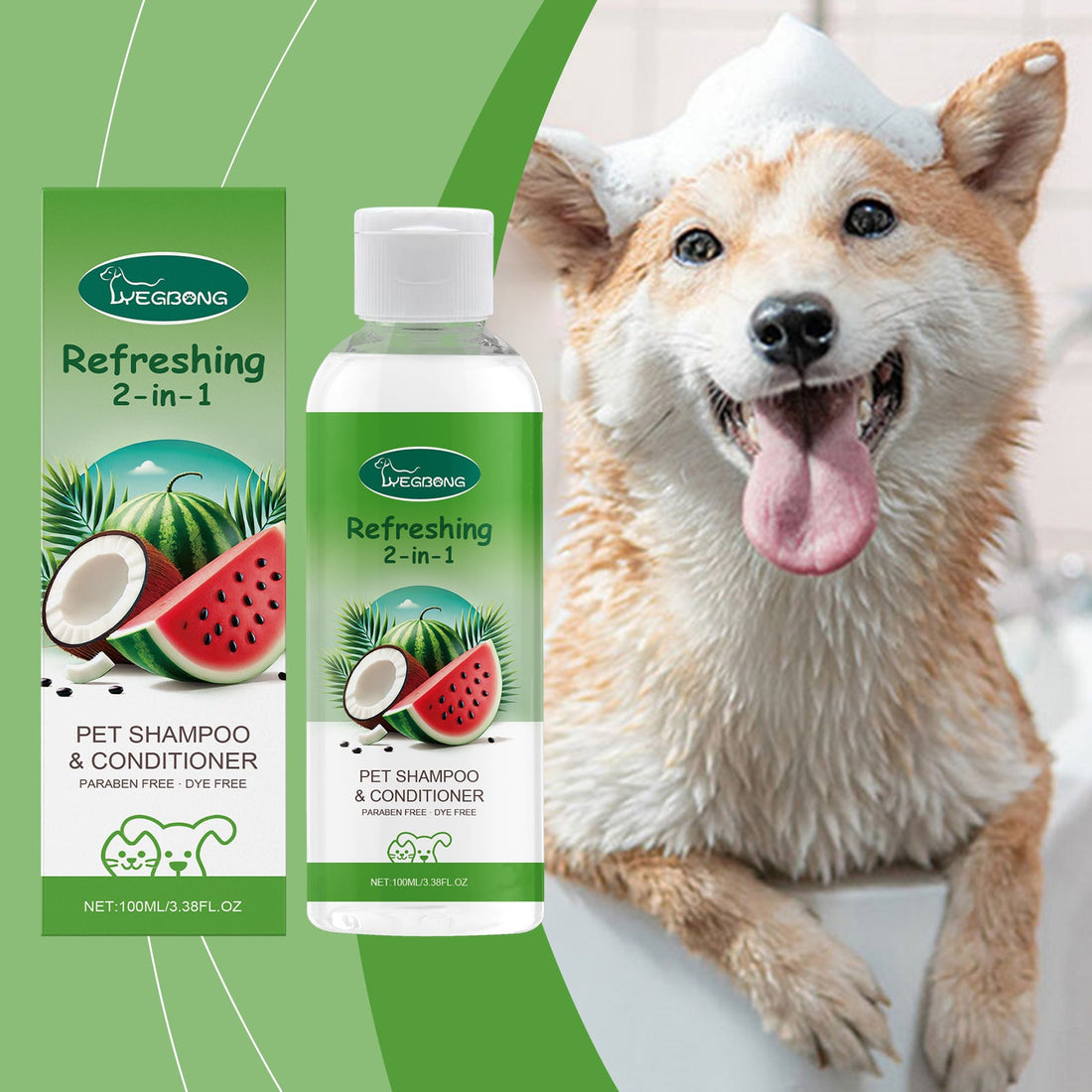 Pet Wash &amp; Care 2-In-1 Dog &amp; Cat Stay Fragrant Body Wash Pet Hair Cleaning Body Wash