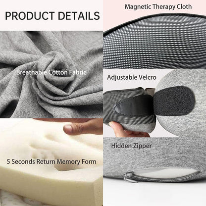 Memory Foam Neck Travel Pillow: Soft, 360° Head Support, for Home, Plane &amp; Car