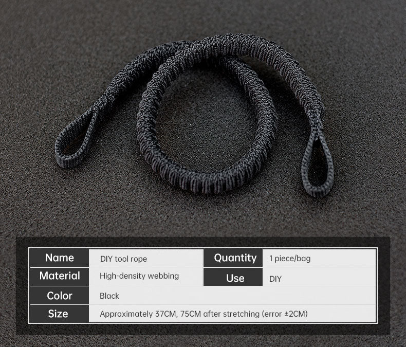 Func. tool rope, equip. tools, phone anti-loss hooks, bag &amp; pant dec. ropes
