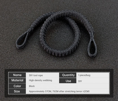 Func. tool rope, equip. tools, phone anti-loss hooks, bag &amp; pant dec. ropes