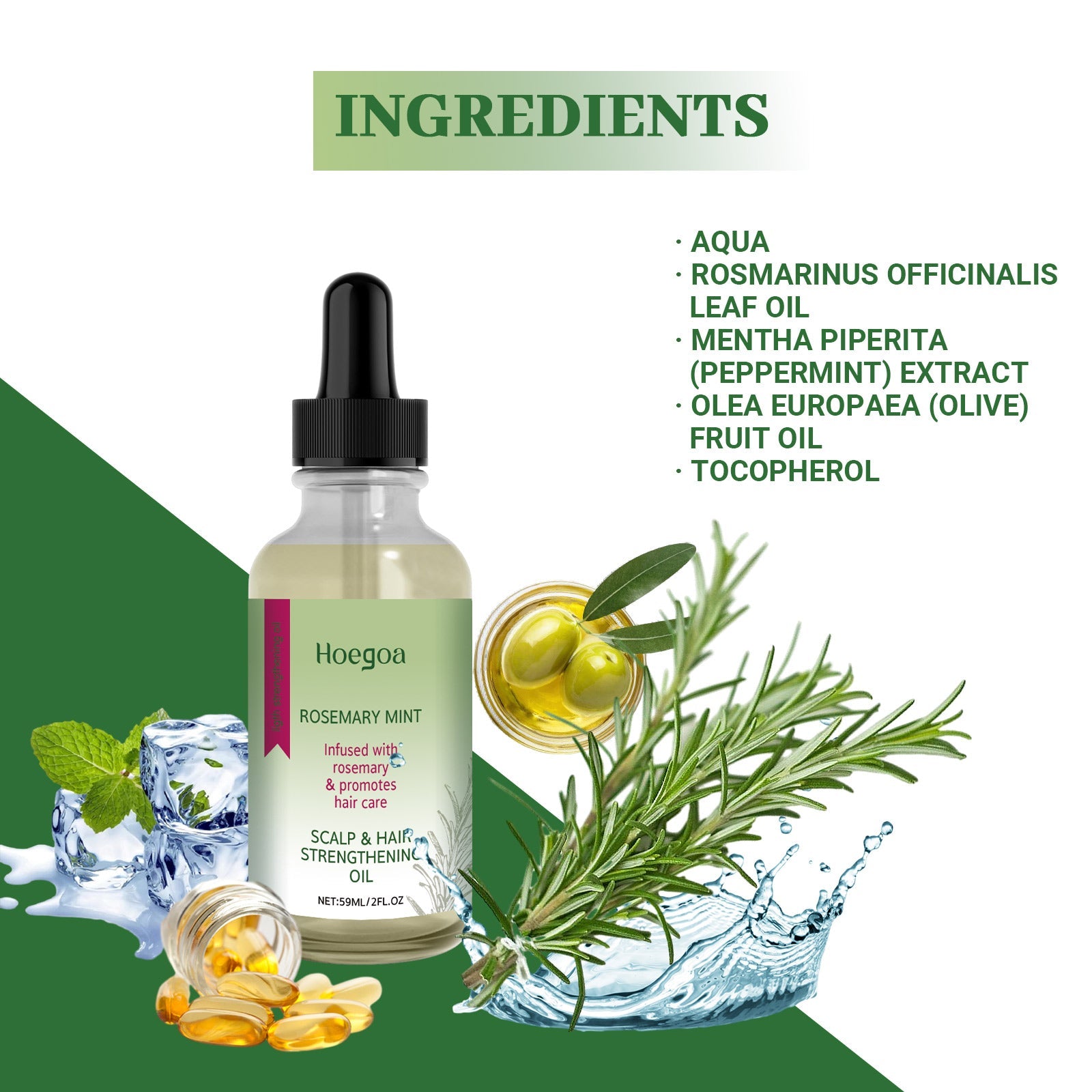 Scalp &amp; Hair Strengthening Oil, Hair Thick Hair Solid Hair Soft Hair Dry Damaged Care
