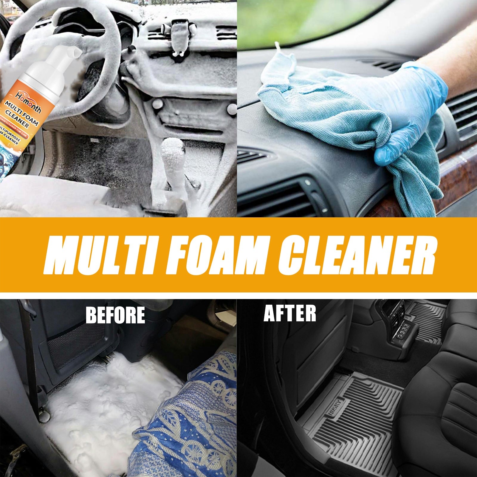 Car Seat Fabric Foam Cleaner