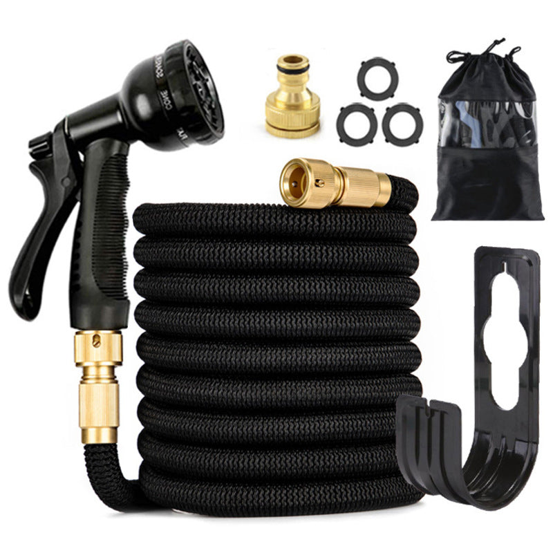100 - ft Expandable Garden Hose with Nozzle. Light, Durable &amp; Kink - Free for Car Wash &amp; Outdoor Watering