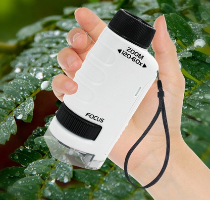 Bacterial microscope primary school student science experiment toy portable children&