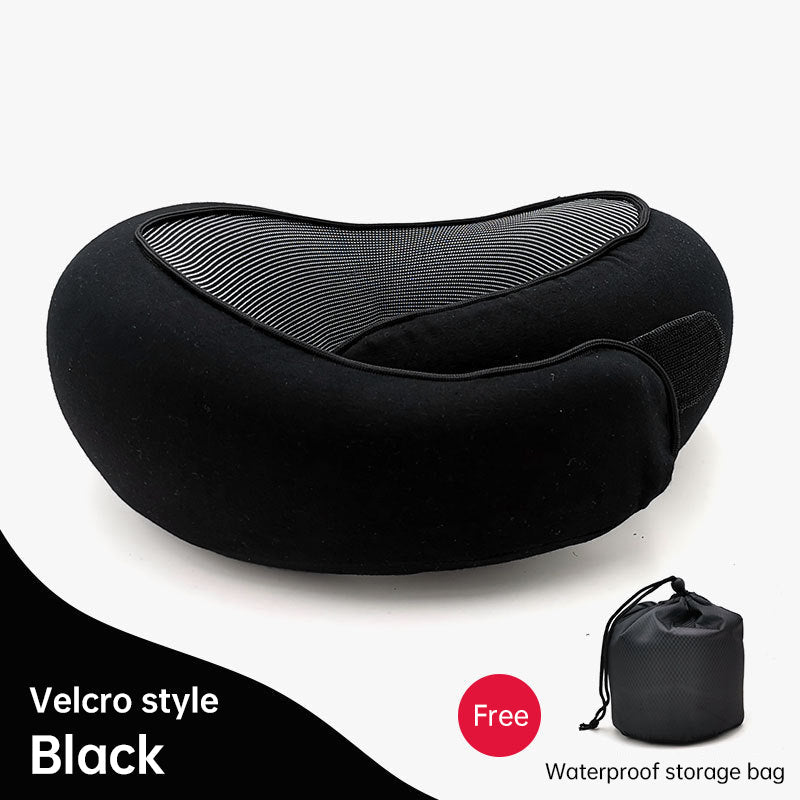 Memory Foam Neck Travel Pillow: Soft, 360° Head Support, for Home, Plane &amp; Car