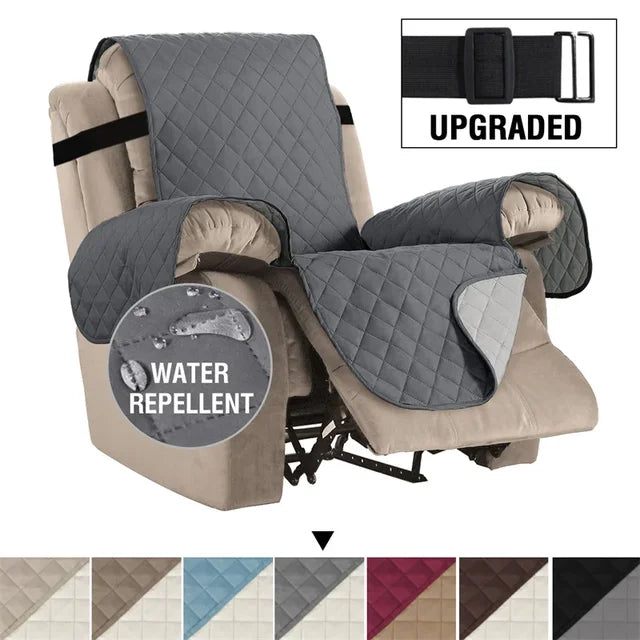 Waterproof Recliner Cover Snap Fixed Pet Dog Kids Sofa Mat Couch Slipcovers For Living Room Dustproof Furniture Protector Covers