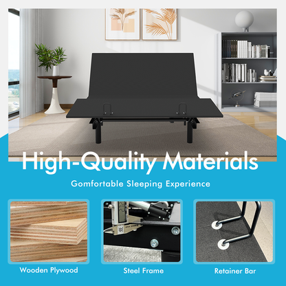 J300 Adjustable Bed Base Frame - Twin XL - Tilt - Zero Gravity - Underbed Lighting - Wireless Remote Control - A-Type-C Type