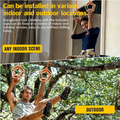 1/2PCS Climbing Pull-Up &amp; Hangboard: Finger &amp; Forearm Strengthener for Rock Climbing Training