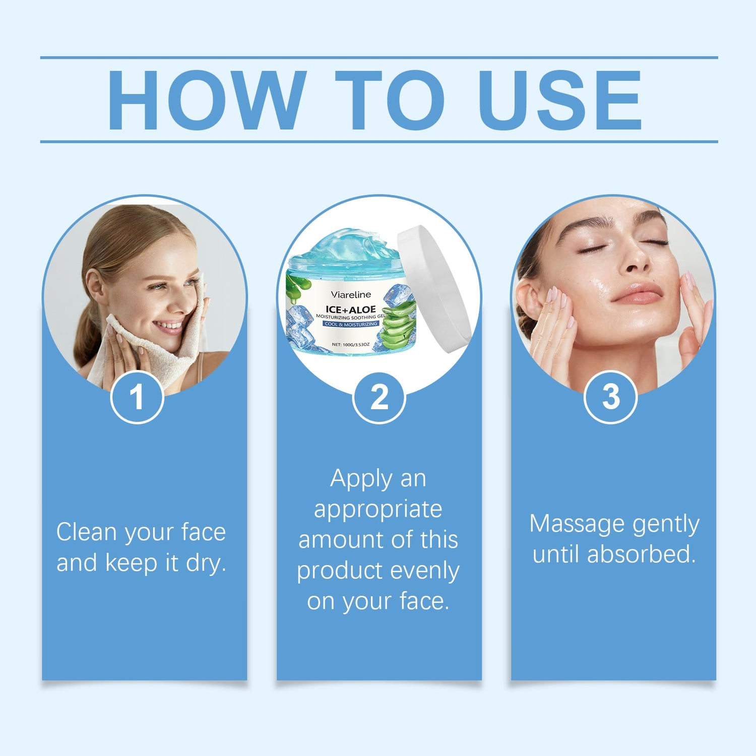 Aloe Vera Moisturizing Gel Moisturizing Face Essence Repair After Sun Facial Care