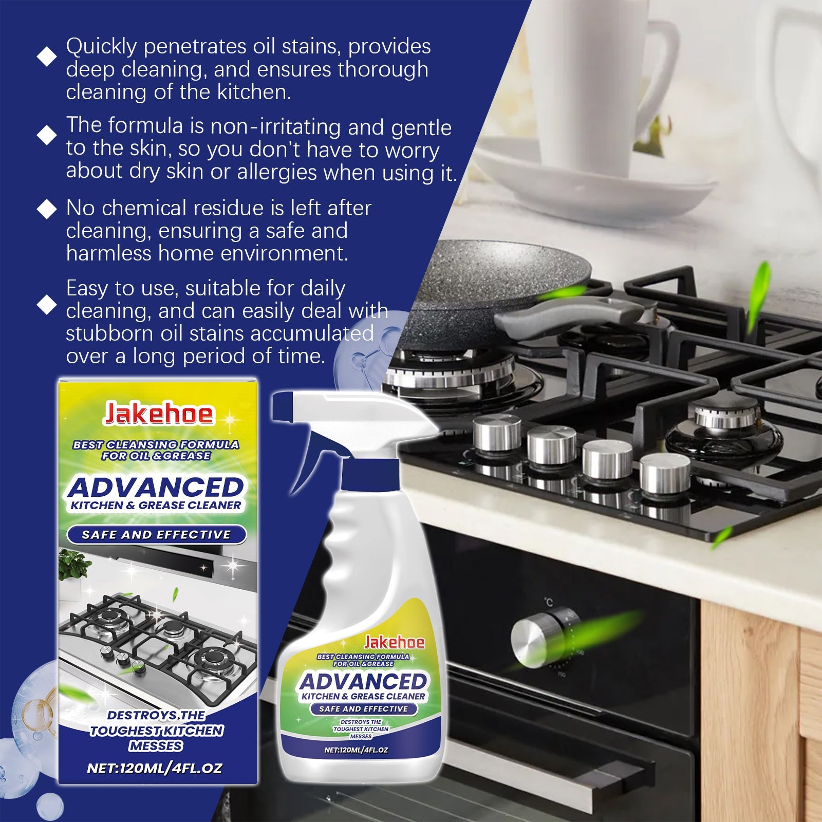 Cooktop Degreasing Foam Cleaner