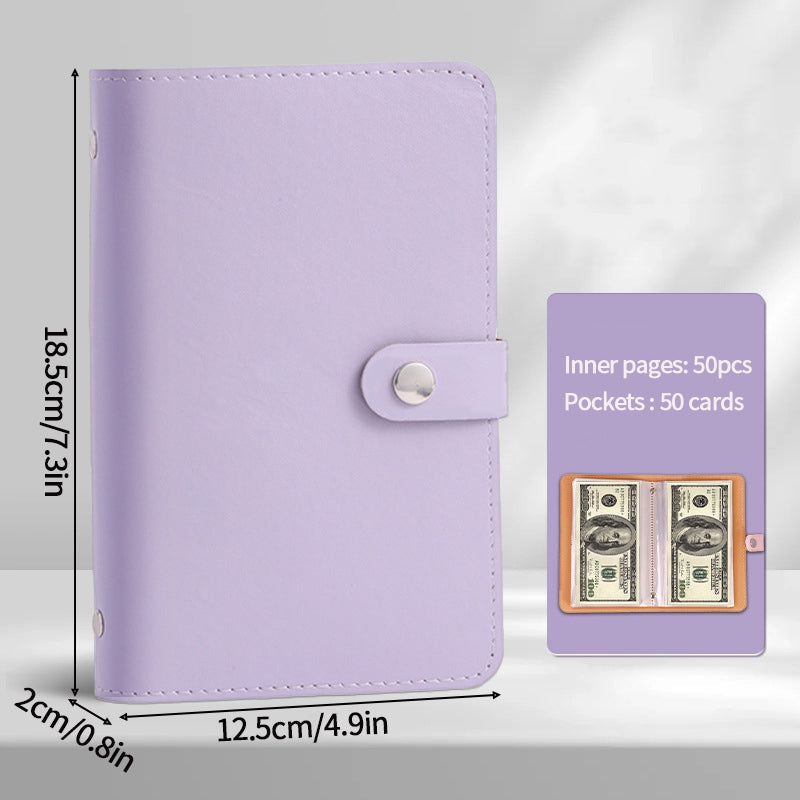 Versatile 100 - envelope savings book. Doubles as banknote album, money - saving organizer &amp; photocard holder. Great for managin
