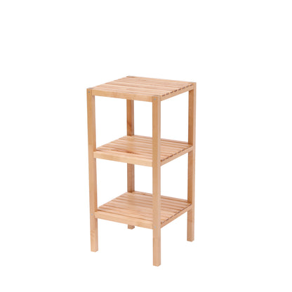 3-Tier Birch Bathroom Shelf, Narrow Shelving Unit, Multifunctional Storage Rack, Corner Rack, for Kitchen, Living Room