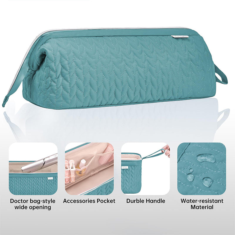 Beige Case for Dyson Airwrap &amp; Revlon Tools: Travel Bag &amp; Organizer.