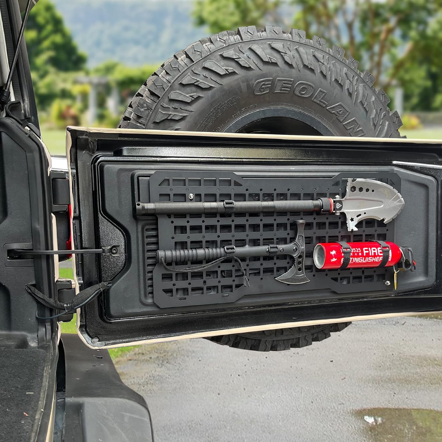 JK&amp;JL Tailgate Tactical Panel for Wrangler Tailgate Tool Kit/JL Organizer Racks Compatible with Jeep Wrangler 2007-2022 JK JKU &amp;