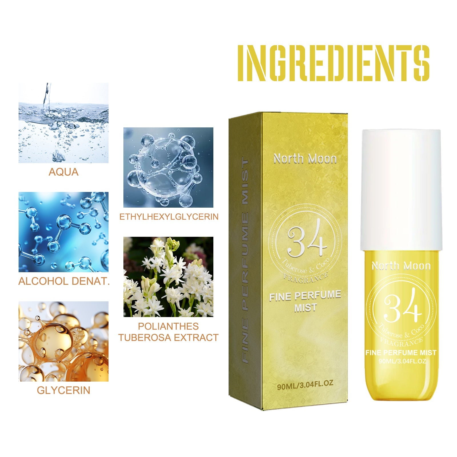 Perfume Spray Fresh Lasting Fragrance Non-Pungent Women&
