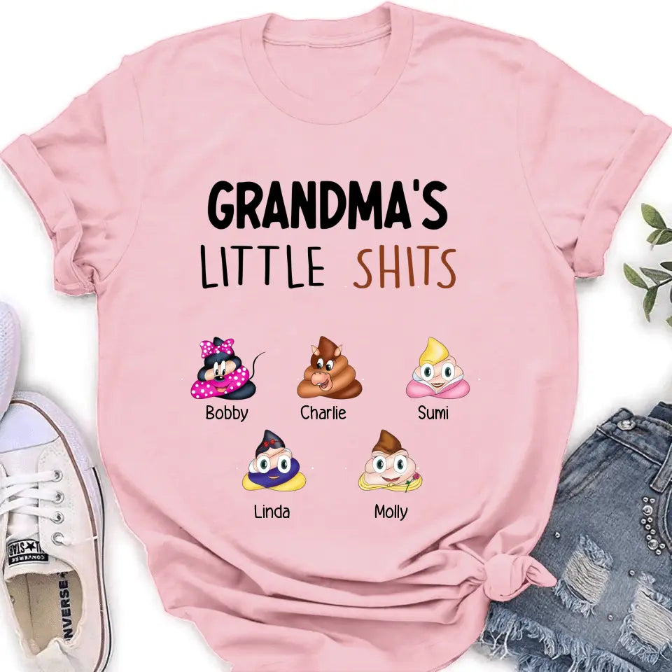Personalized Funny Shirt/Hoodie - Gift Idea For Mom/Dad/Grandpa/Grandma - Up to 5 Kids - Grandma&