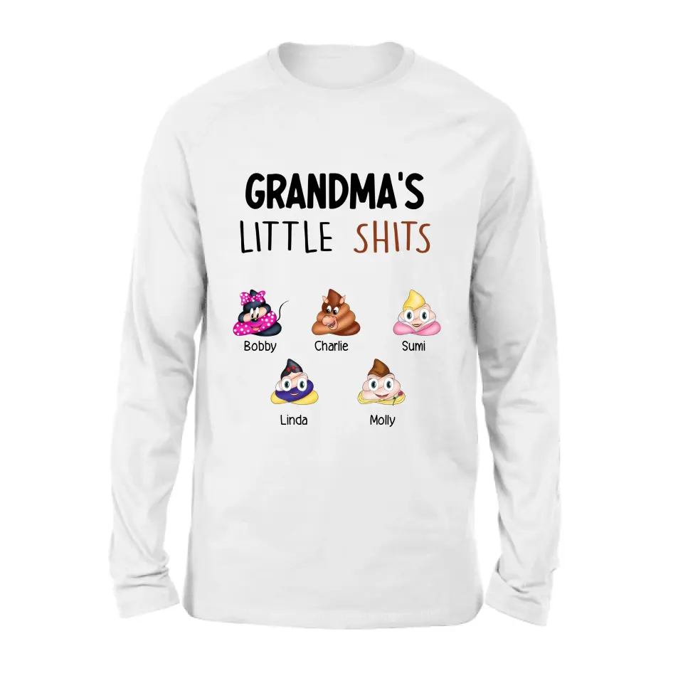 Personalized Funny Shirt/Hoodie - Gift Idea For Mom/Dad/Grandpa/Grandma - Up to 5 Kids - Grandma&