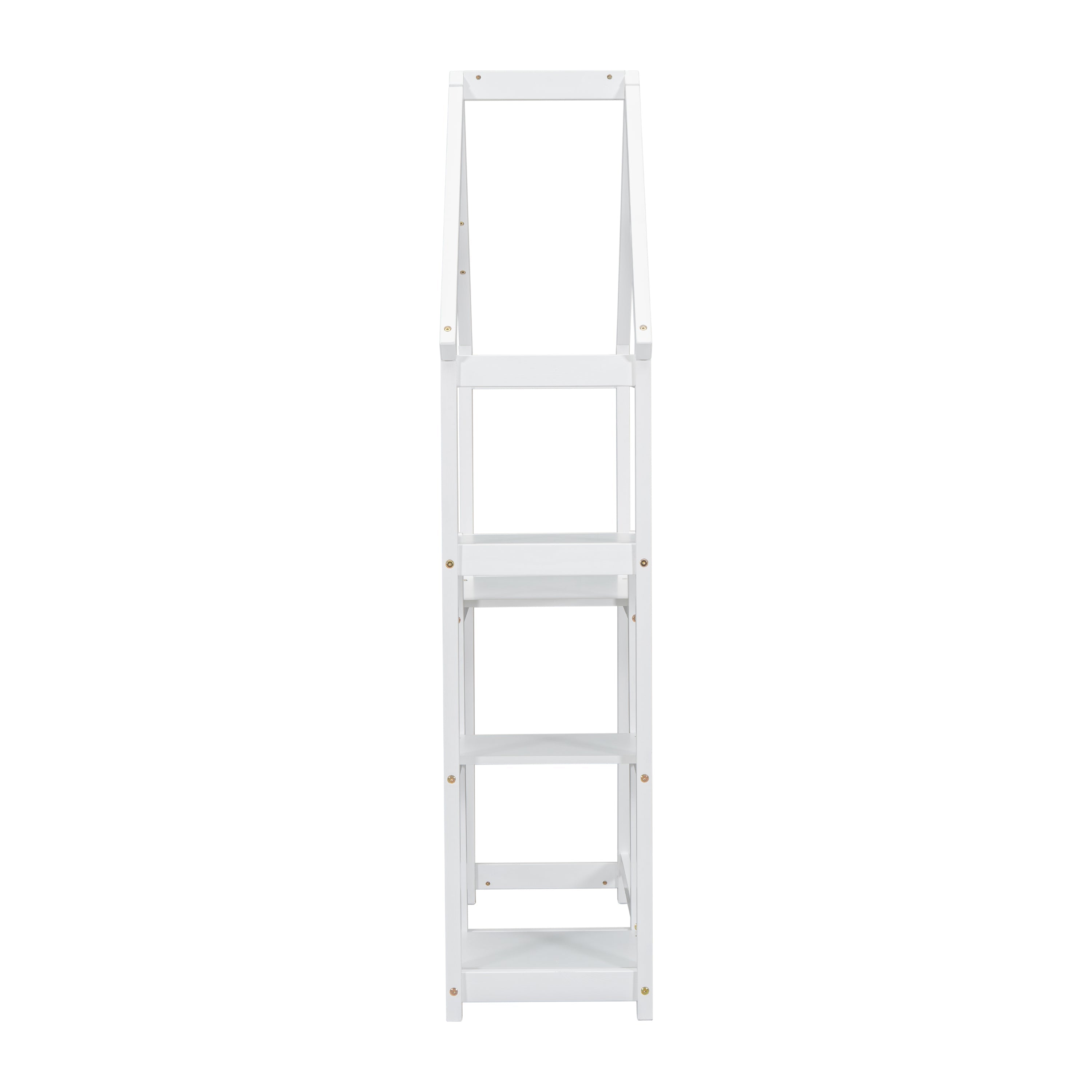 House-shaped Wooden writing Desk,Kids study Table,Bookshelf &amp; Toy Storage,White