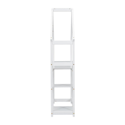 House-shaped Wooden writing Desk,Kids study Table,Bookshelf &amp; Toy Storage,White