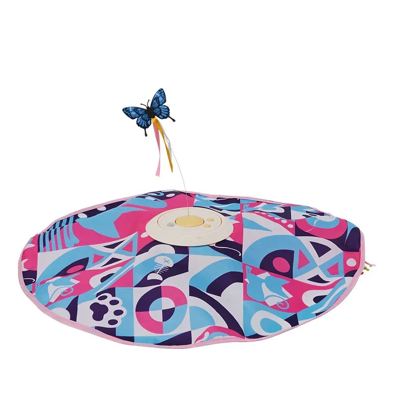 Fluttering Butterfly Cat Toys Interactive Cat Sticks Pet Kitten Can&