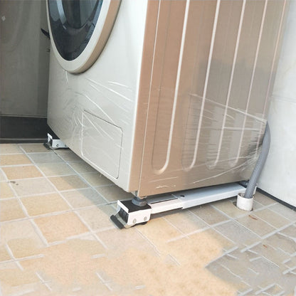 Universal Refrigerator Drum Washing Machine Base Rubber Wheel Non-Slip Base Low All-Metal Anti-Rust Bracket