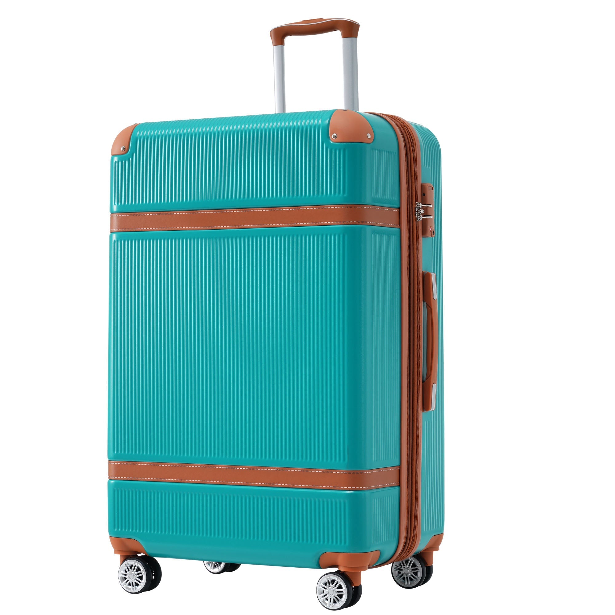 Hardshell Luggage Sets 3 Piece double spinner 8 wheels Suitcase with TSA Lock Lightweight 20&