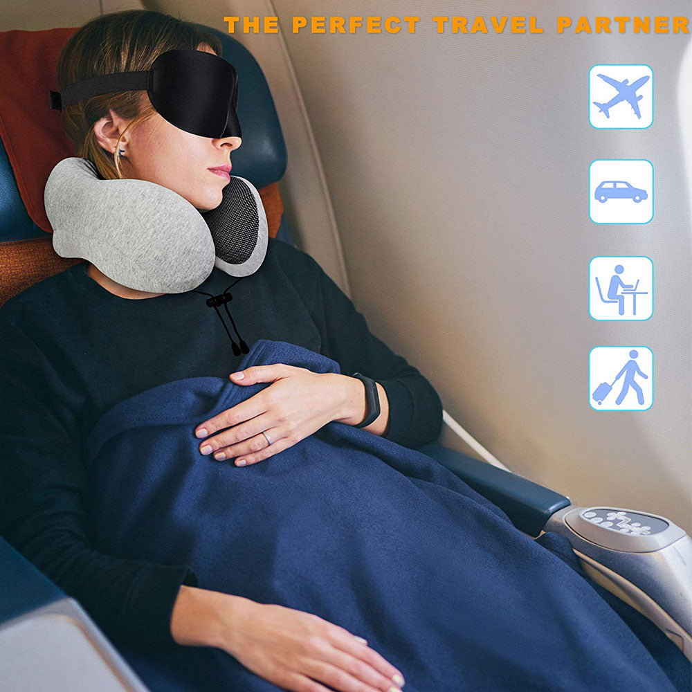 U-Shape Memory Foam Travel Pillow