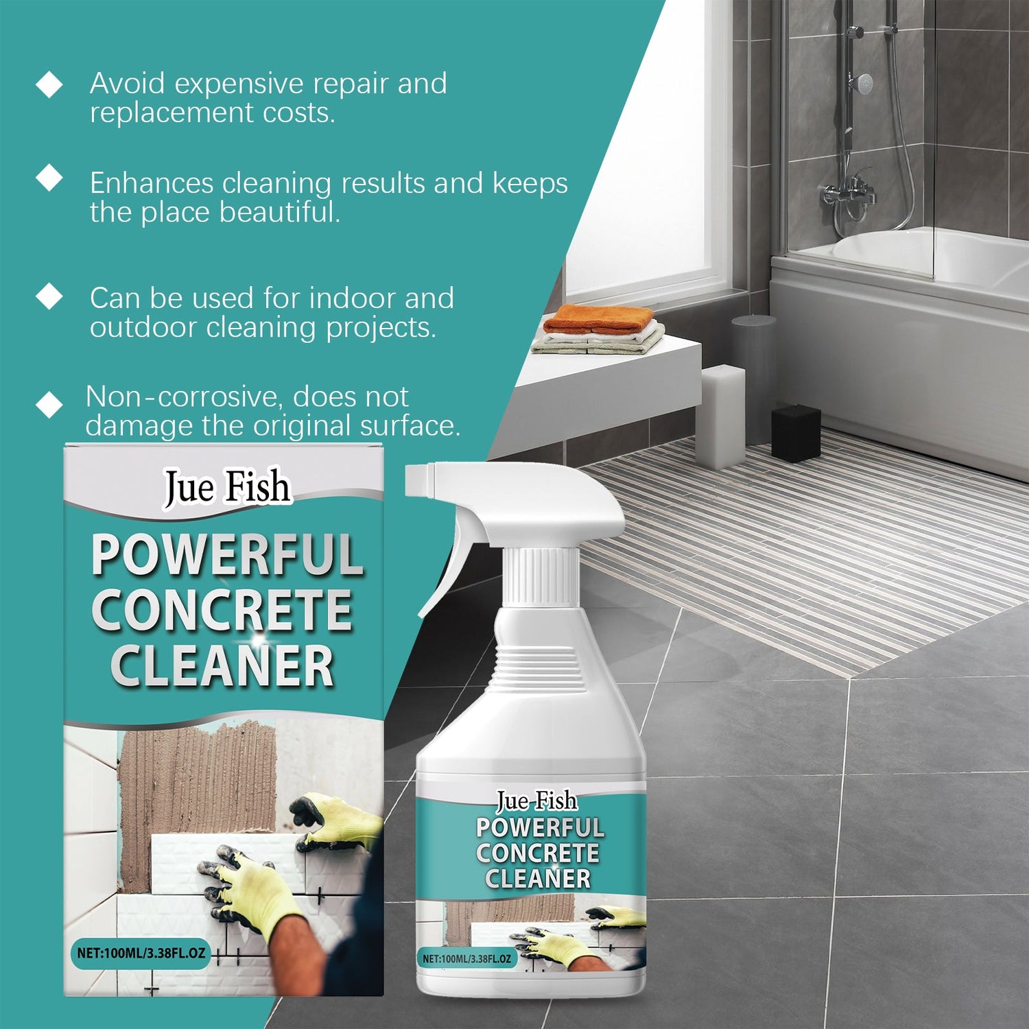 Cement &amp; Tile Stain Cleaner