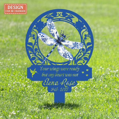 Personalized Memorial Metal Sign- Sympathy Remembrance Gift - God Has You In His Keeping I Have You In My Heart