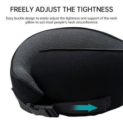 Memory Foam Neck Travel Pillow: Soft, 360° Head Support, for Home, Plane &amp; Car
