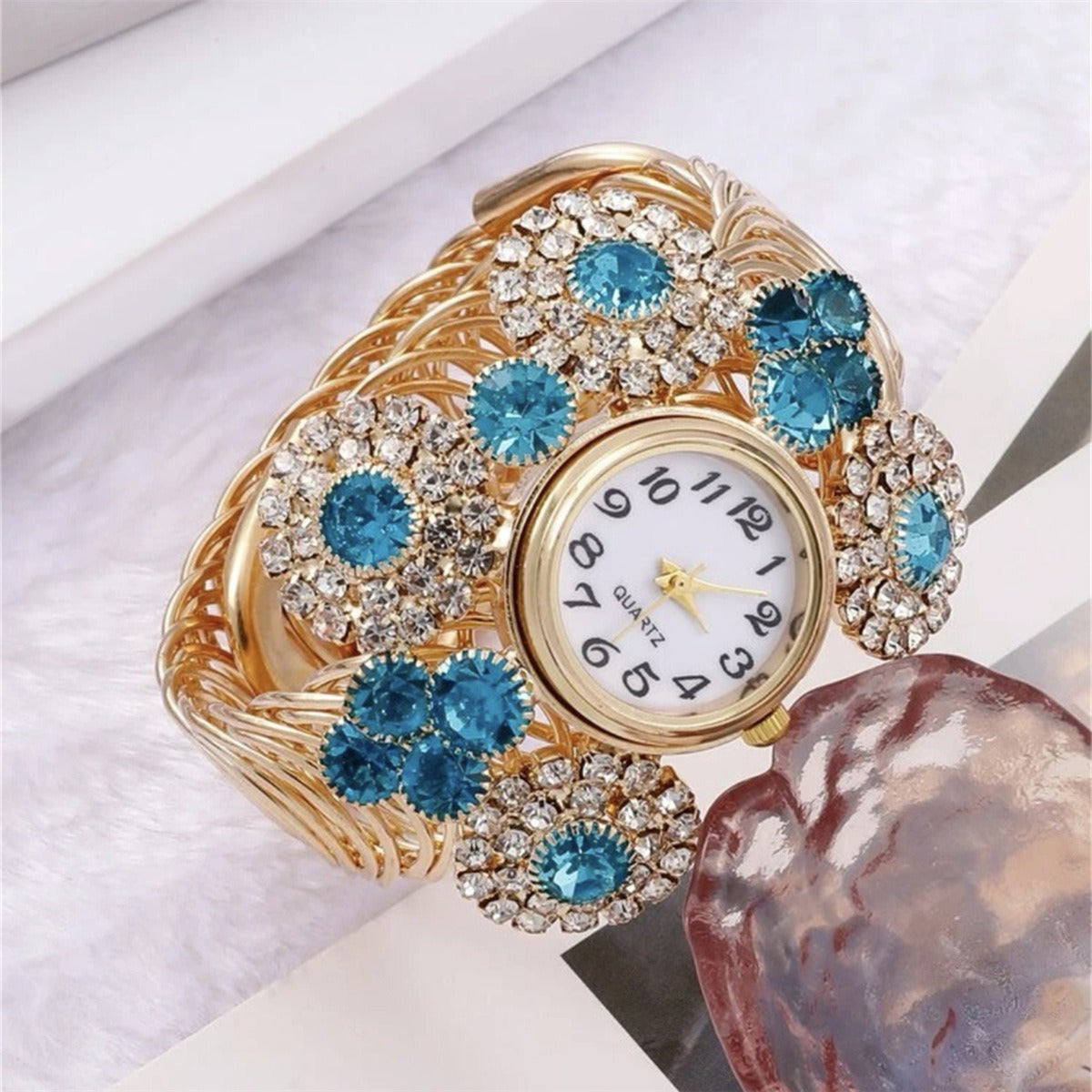 Bohemian Rhinestone Inlaid with Water Diamond and Sky Star Charm Women&