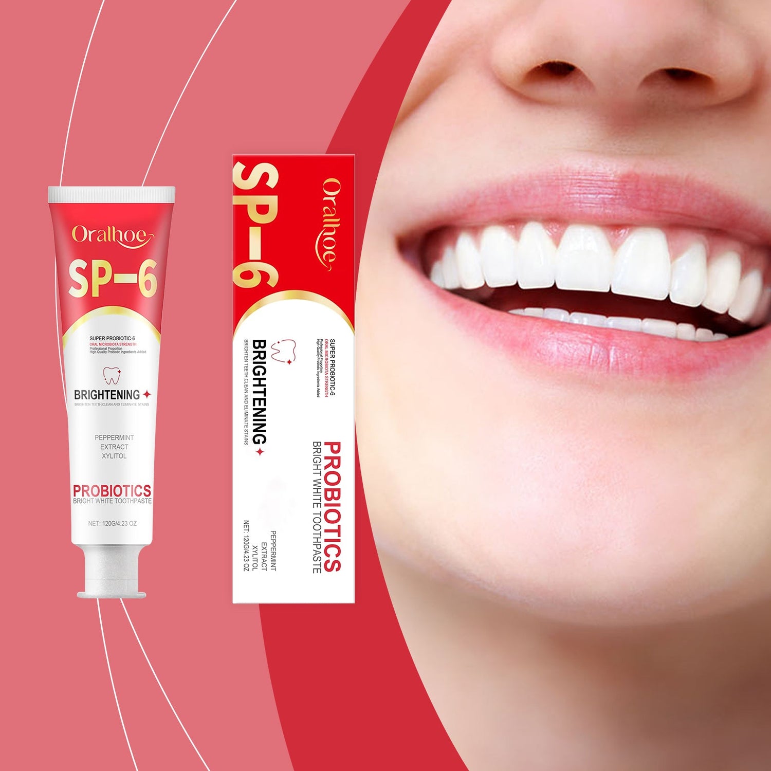 Probiotic Brightening Toothpaste Dental Hygiene And Stain Reduction Care Oral Care Toothpaste