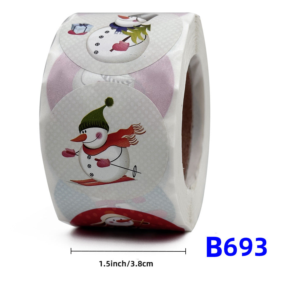 Christmas gift stickers decorative sealing sticker Merry Christmas Reward Self-adhesive labels Children&