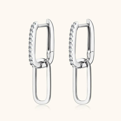 925 Sterling Silver Moissanite Earrings