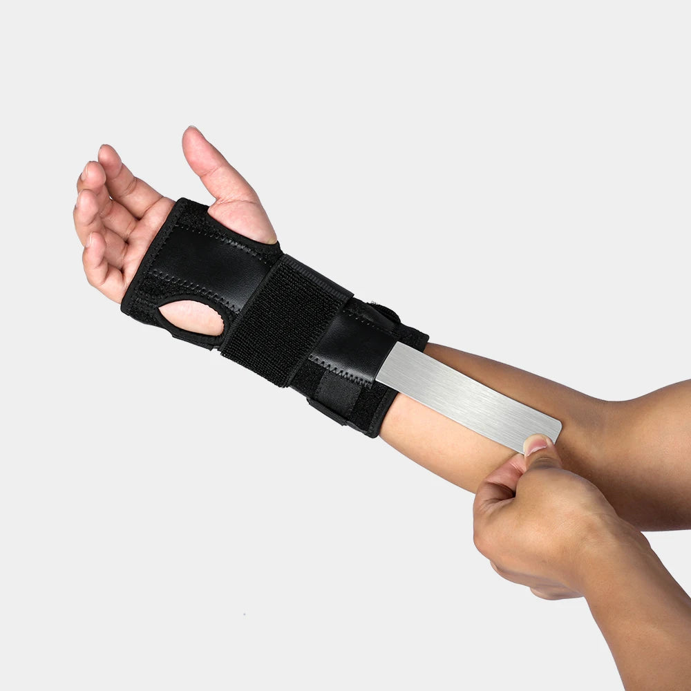 Basketball sports aluminum plate support hand pressure strap mesh breathable and anti damage protective equipment