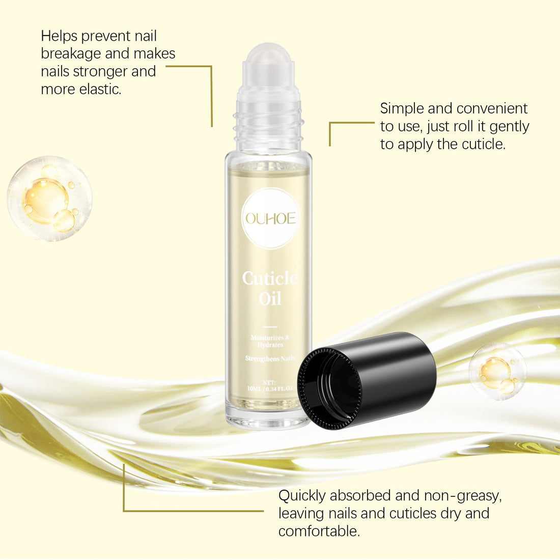 Nail Ball Care Oil Nourishes And Moisturizes Nails Gently