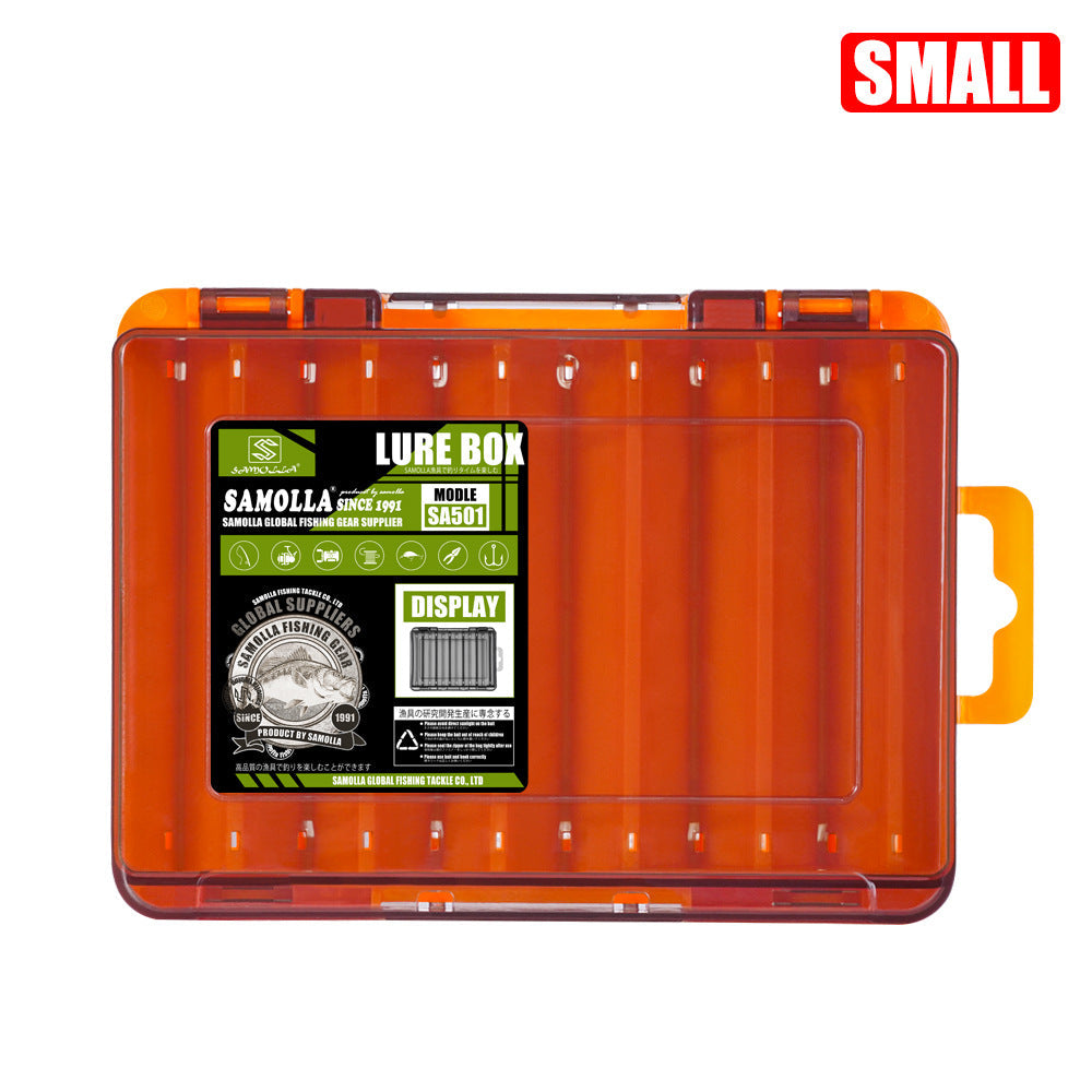 14-Compartment Fishing Tackle Box for Accessories, Lures &amp; Hooks, Double-Sided Organizer.