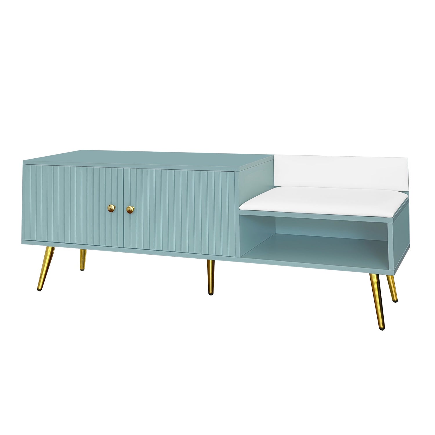 Shoe Storage Bench Tiffany Blue