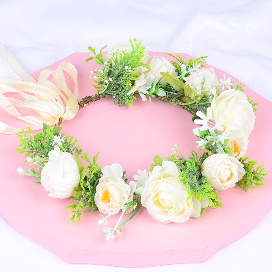 Hawaiian Wreath Bridal Fairy Simulation Starry Sky Flower Headwear Children&