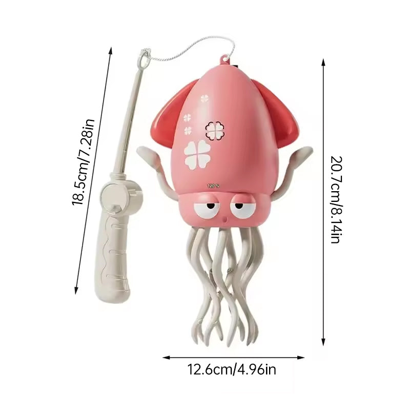 Creative Dancing Squid: auto-sense, obstacle-avoid e-pet with music, lights, rechargeable &amp; interactive gift.