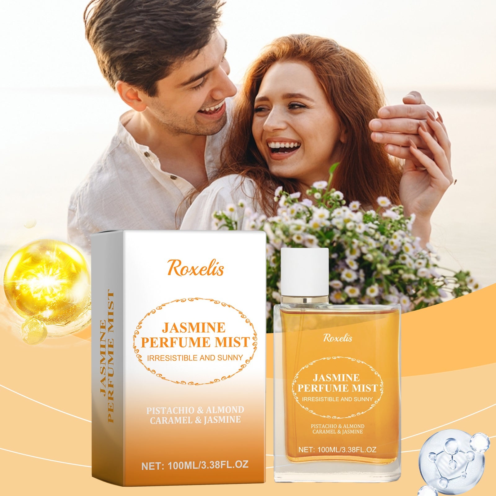 Light Brazilian Perfume For Women Fresh And Natural Lasting Scent Jasmine Wood Scented Fragrance