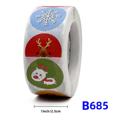 Christmas gift stickers decorative sealing sticker Merry Christmas Reward Self-adhesive labels Children&