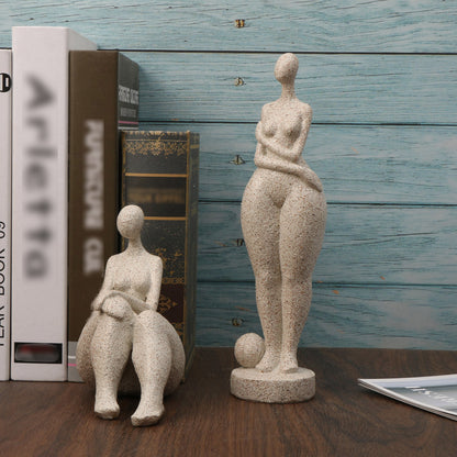 Modern Abstract Characters Portraits Fat Women Home Decors Ornaments Resin Crafts