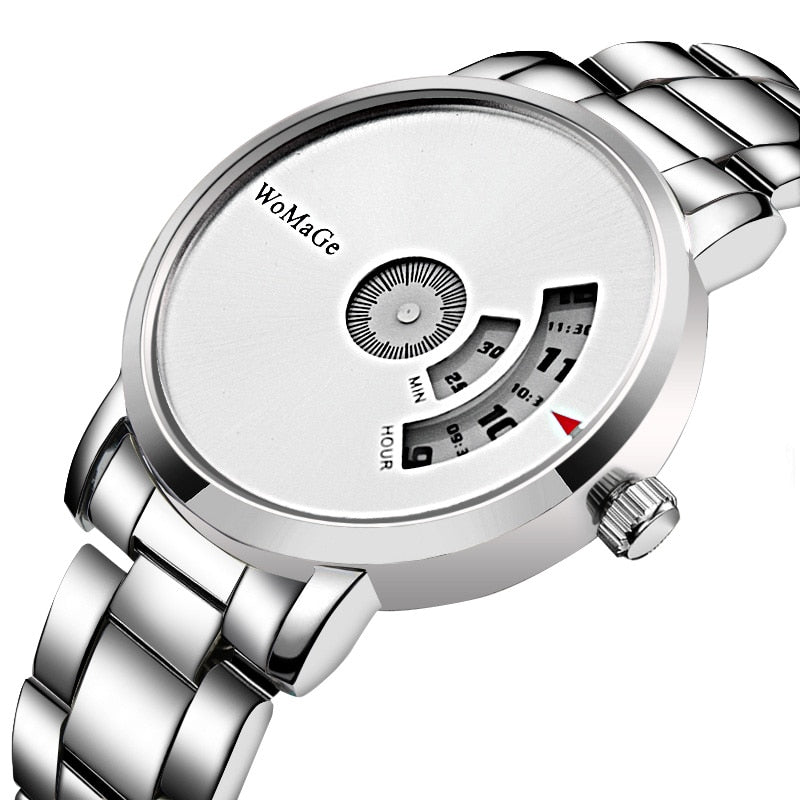 WoMaGe Fashion Watch Men Watches Stainless Steel Creative Men&